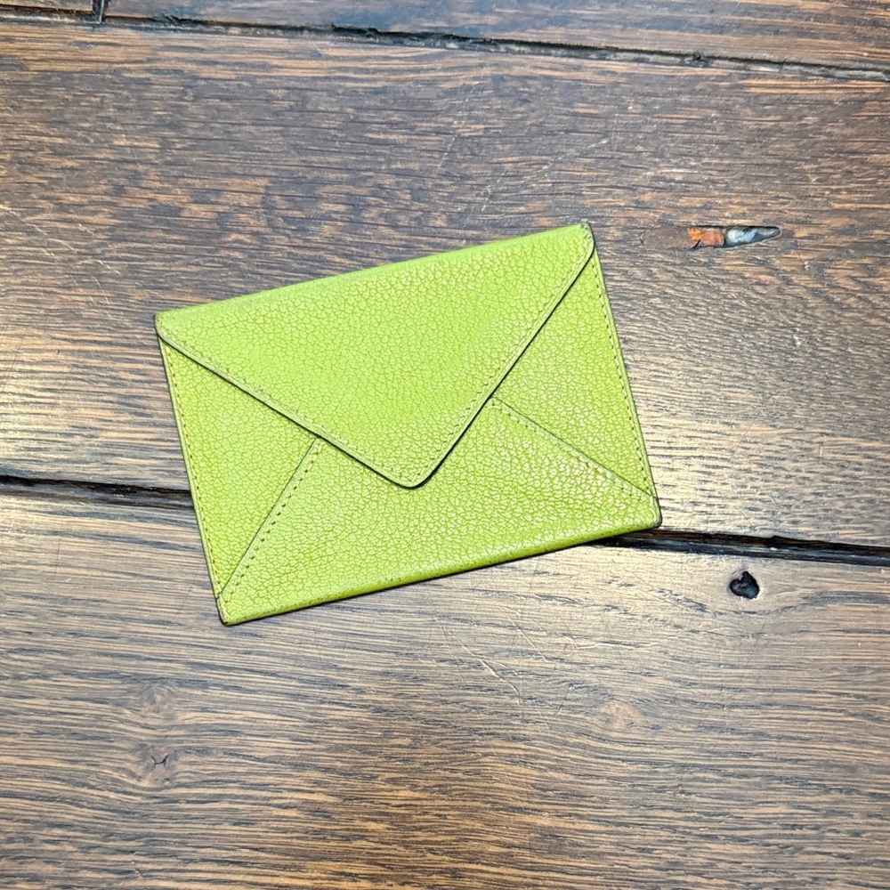 Hermes Vibrant Green Leather Wallet